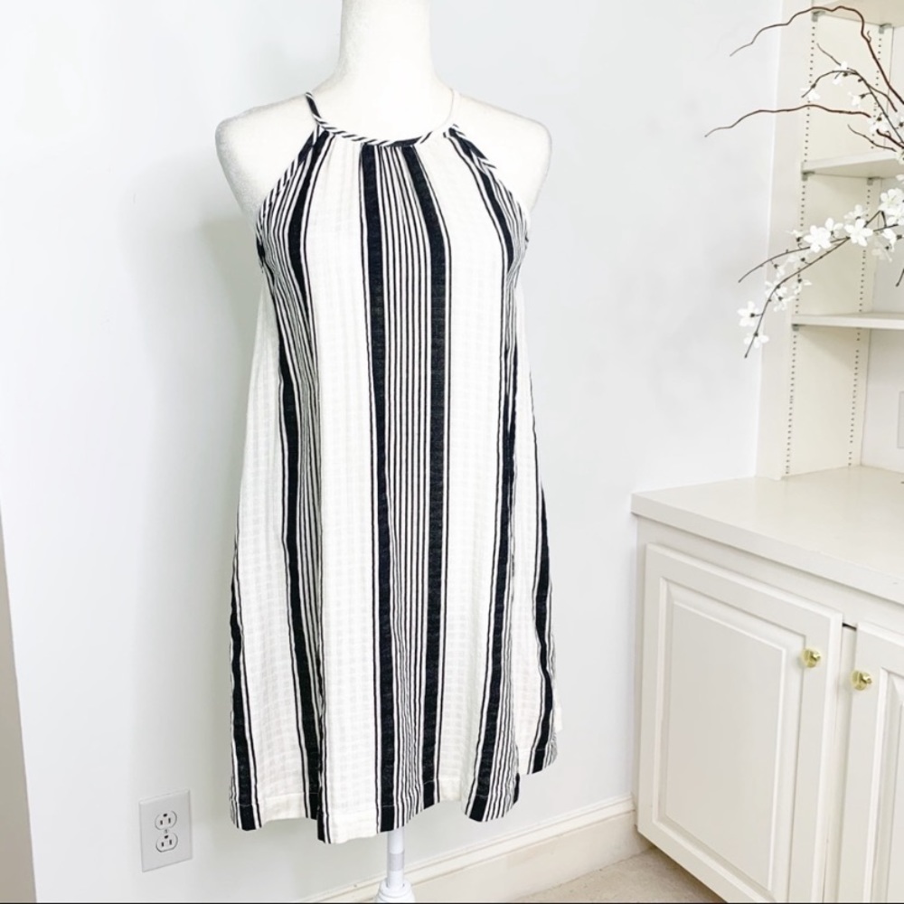 Lou & Grey Cabana Stripped Cotton Shift Dress - SZ XS